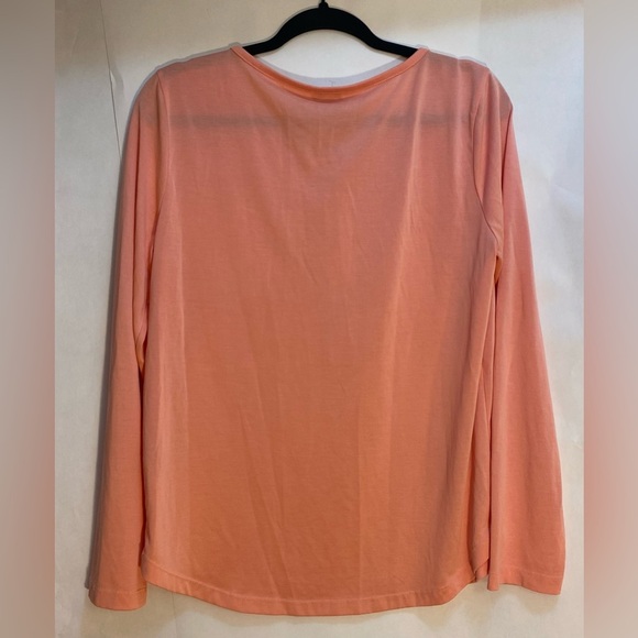 Splendid Woman’s Zip Top Shirt Pink/Peach Size Large NWOT - Picture 2 of 7
